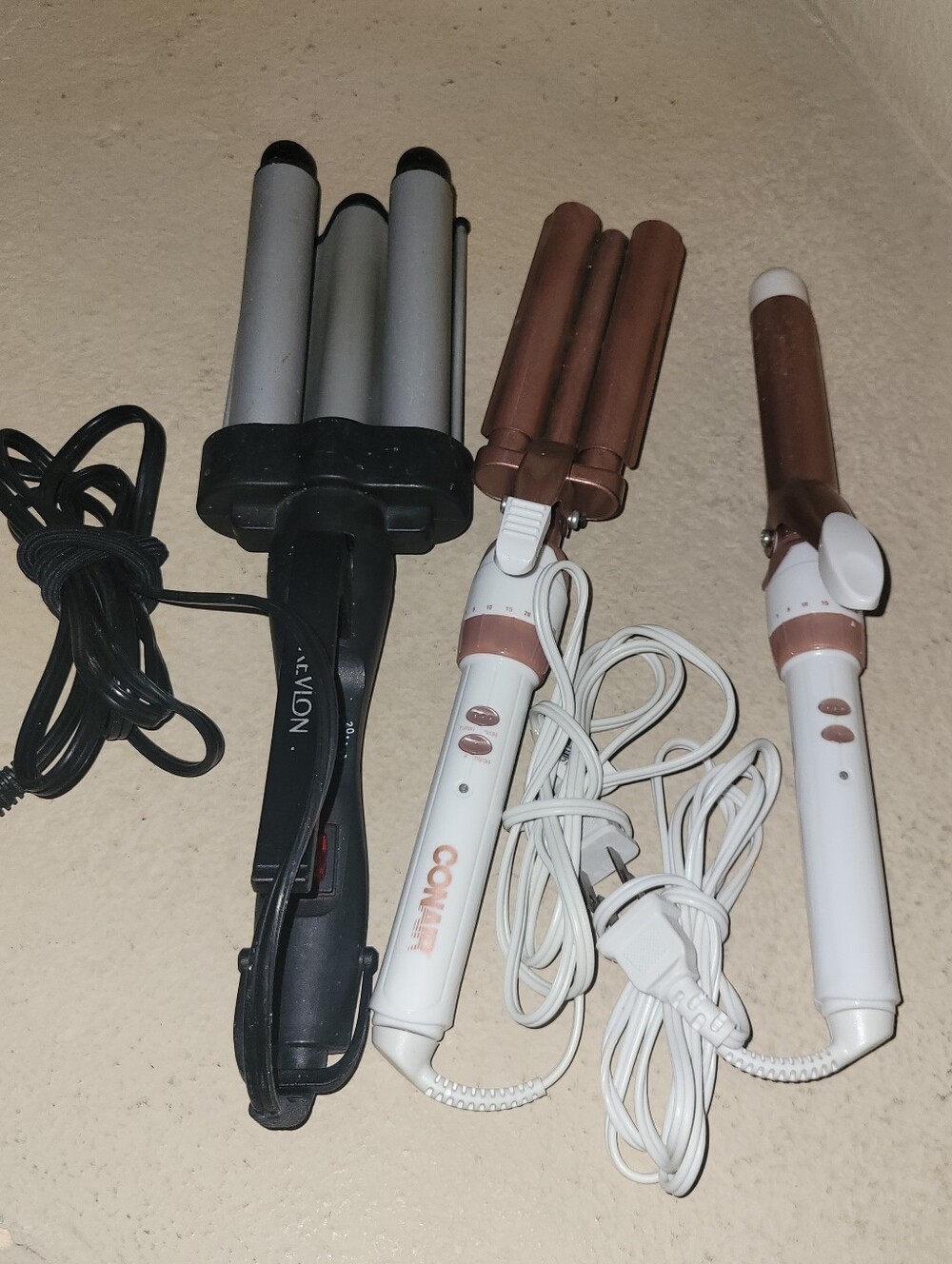 Bundle- Conair-Barrel Waver, Curling Iron and Beach Wave Hair Styling Iron